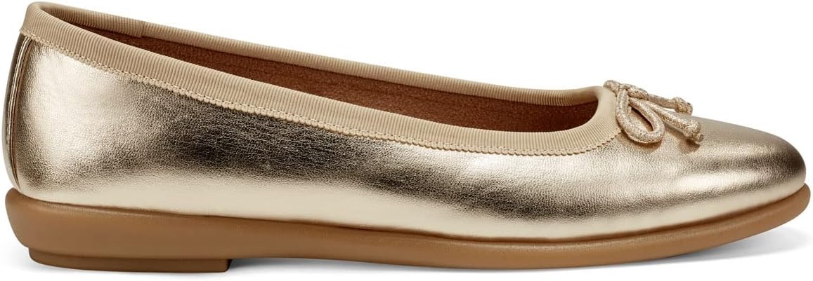 Aerosoles Women’s Homebet Flats(Soft Gold Pu)