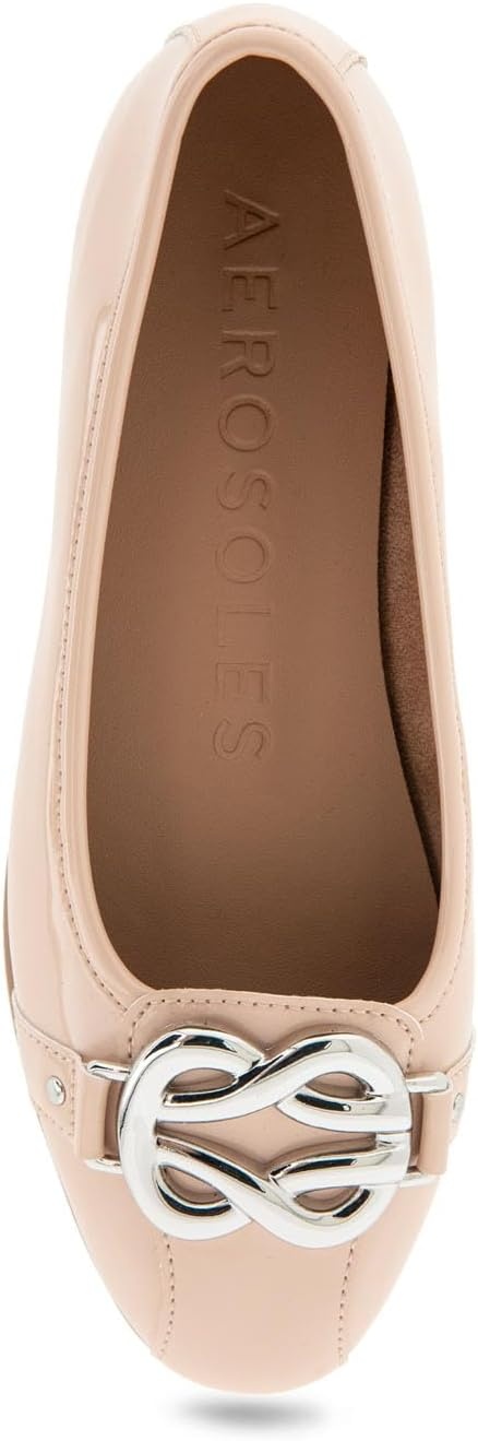 Aerosoles Women’s Big Bet Flats(Cipria Patent Pu)