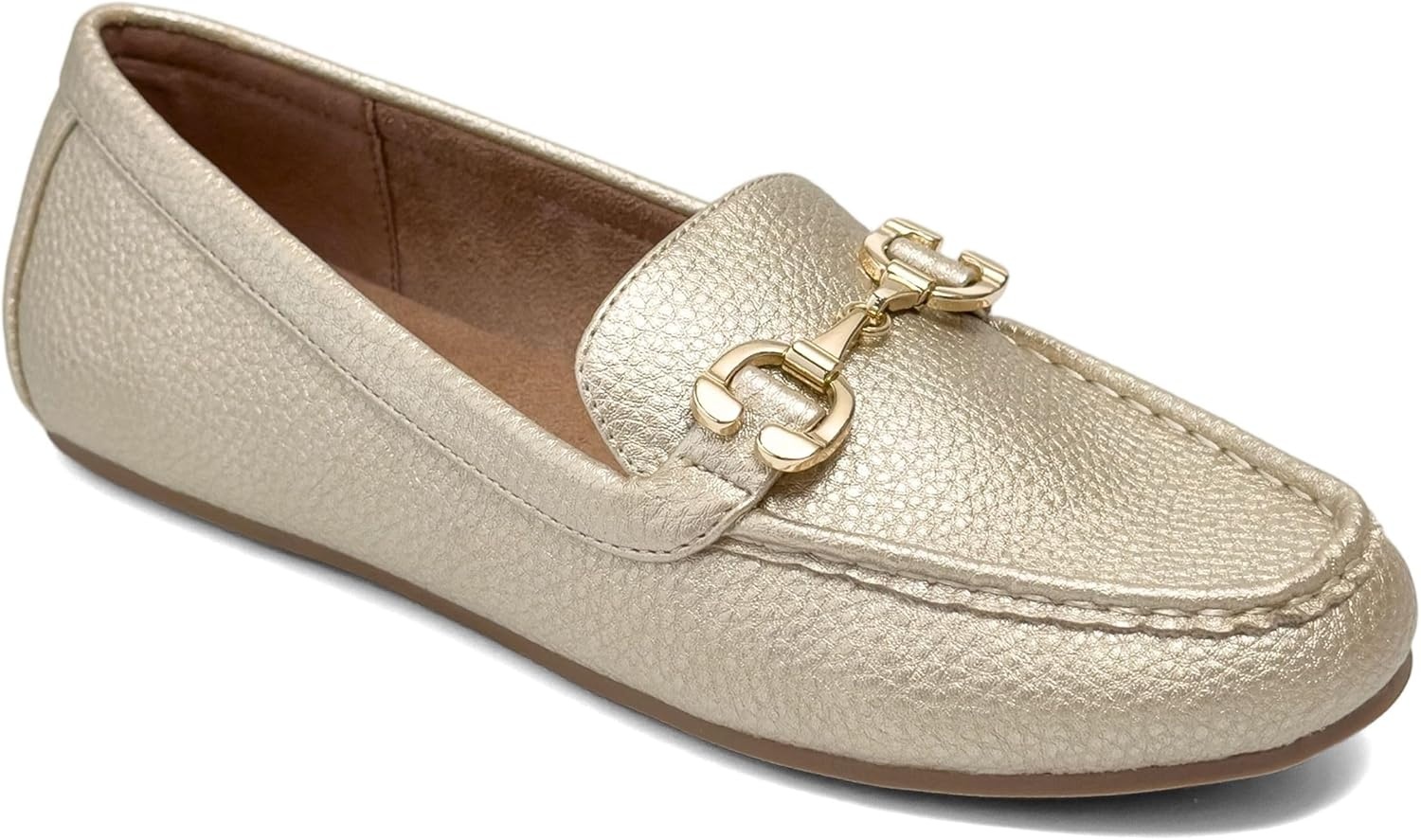 Aerosoles Women’s Dallas(Gold Metallic Pebbled Faux Leather)