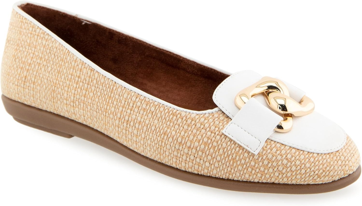 Aerosoles Women’s Bell(Natural/White Raffia)
