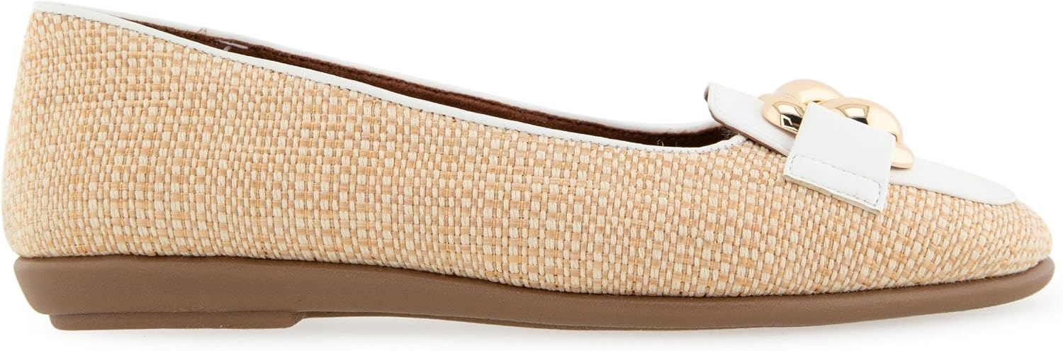 Aerosoles Women’s Bell(Natural/White Raffia)