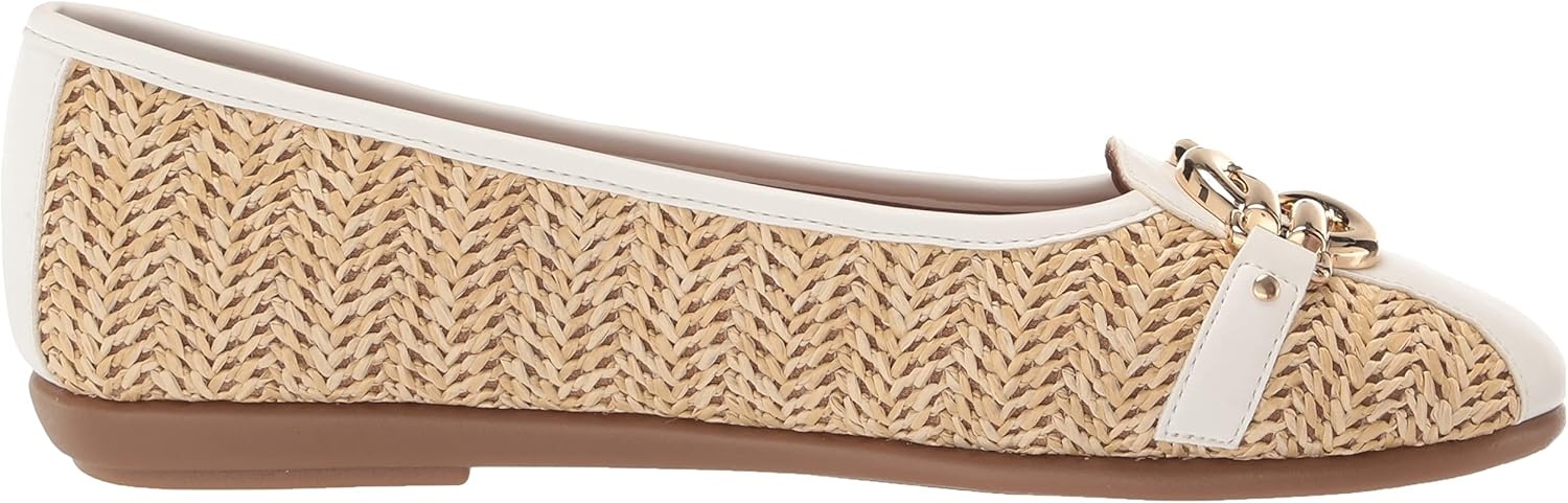 Aerosoles Women’s Big Bet Flats(Natural Combo Raffia)