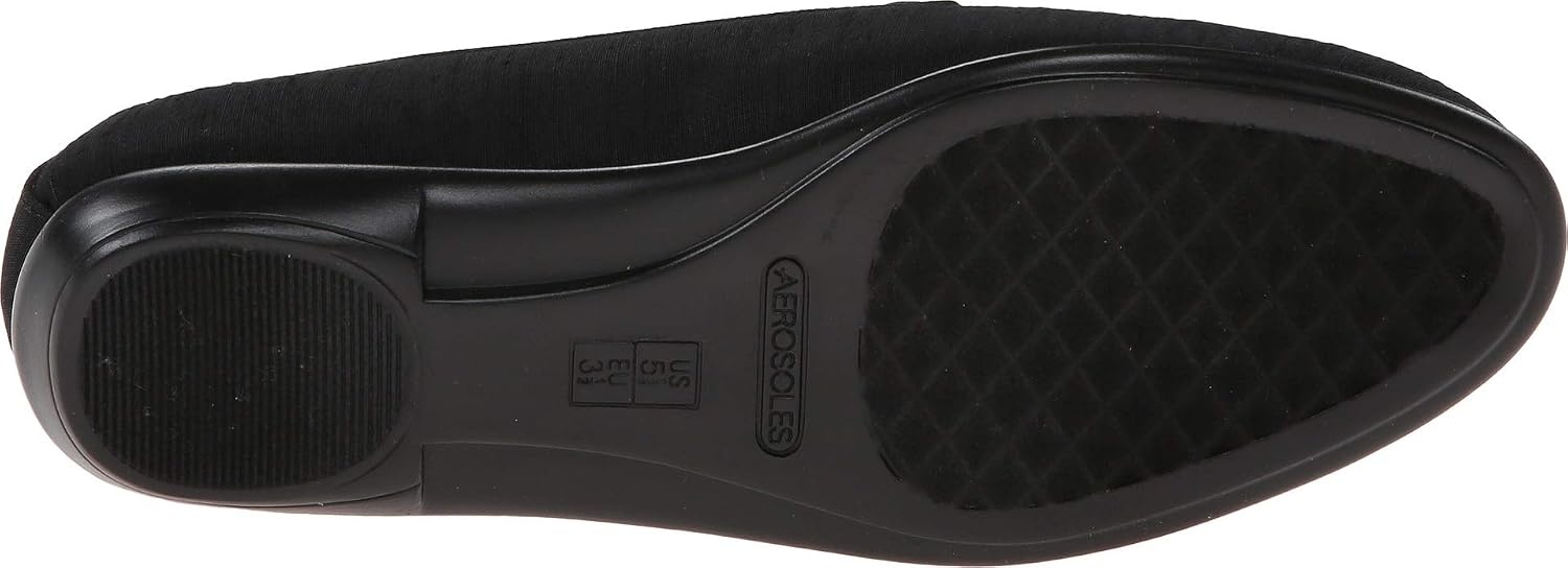 Aerosoles Women’s Betunia Slip-On Loafer with Memory Foam Footbed(Black Fabric)