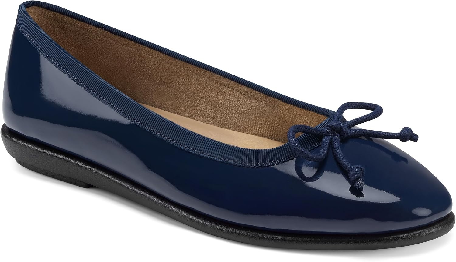 Aerosoles Women’s Homebet Flats(Navy Patent Pu)