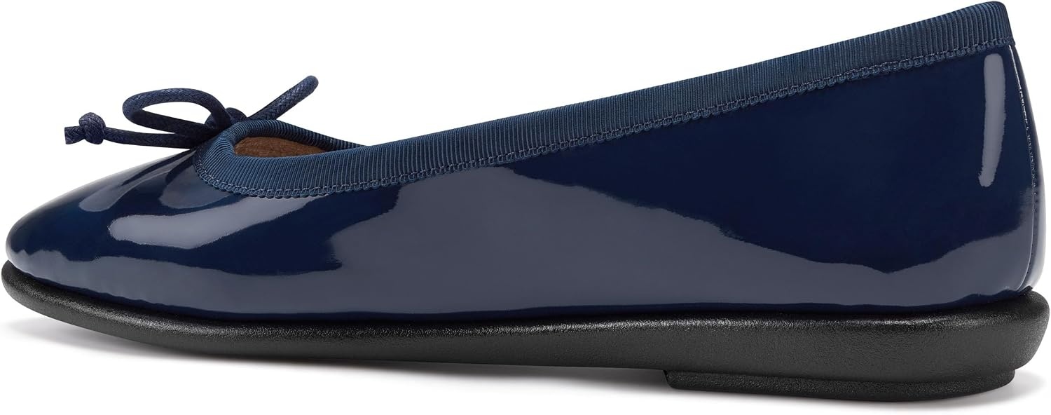 Aerosoles Women’s Homebet Flats(Navy Patent Pu)