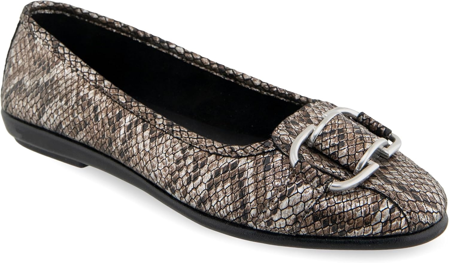 Aerosoles Women’s Bentley(Antique Bronze Snake Print Faux Leather)