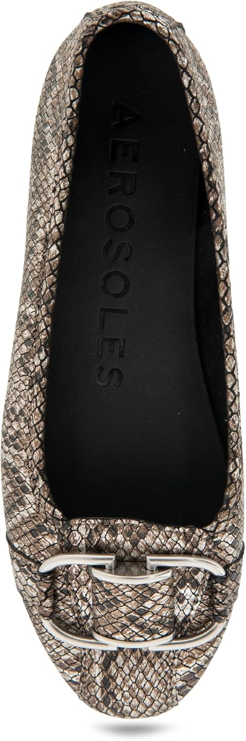 Aerosoles Women’s Bentley(Antique Bronze Snake Print Faux Leather)