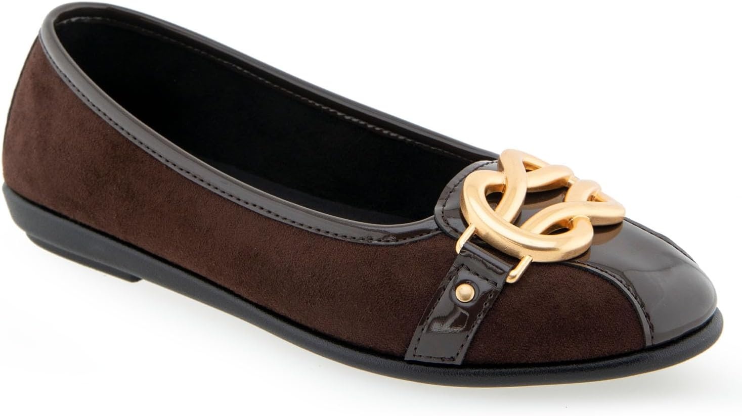 Aerosoles Women’s Big Bet Flats(Java Faux Suede)