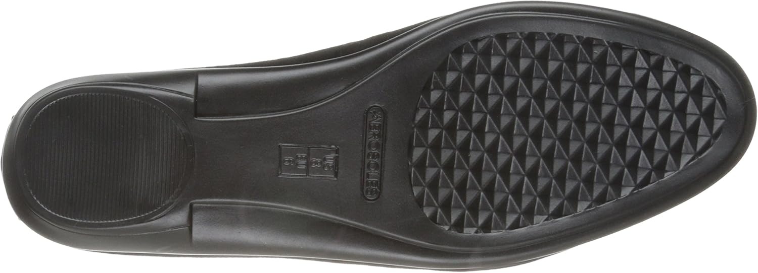 Aerosoles Women’s Betunia Slip-On Loafer with Memory Foam Footbed(Black/Silver)