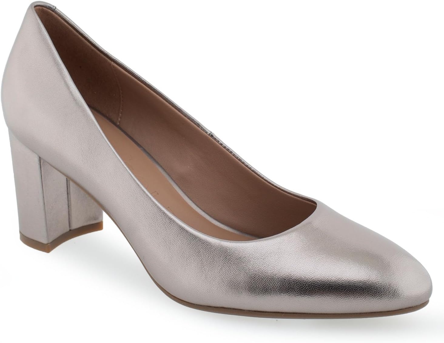 Aerosoles Women’s Betsy Pumps(Champagne Leather)