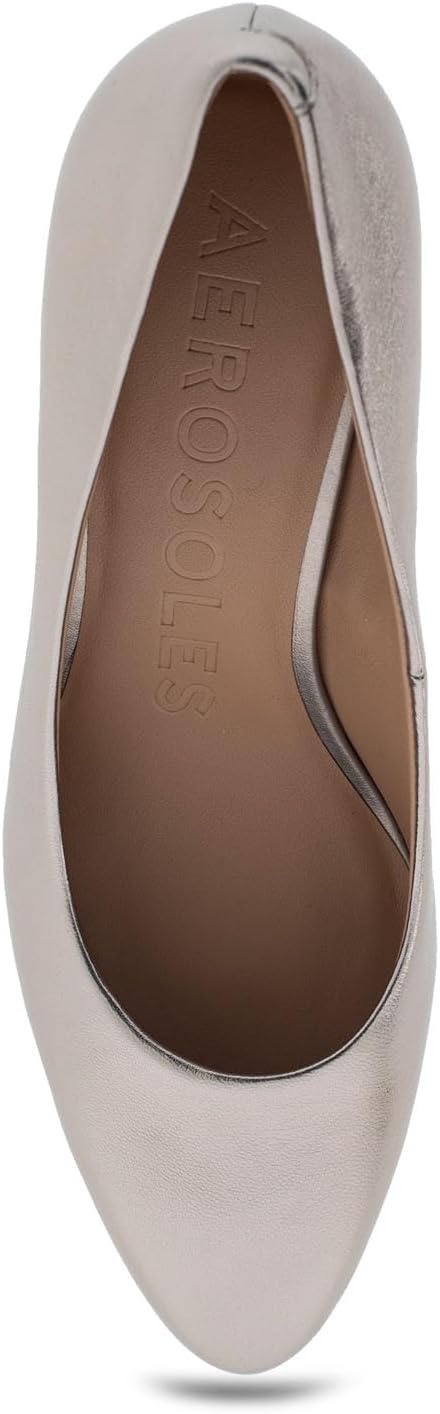 Aerosoles Women’s Betsy Pumps(Champagne Leather)