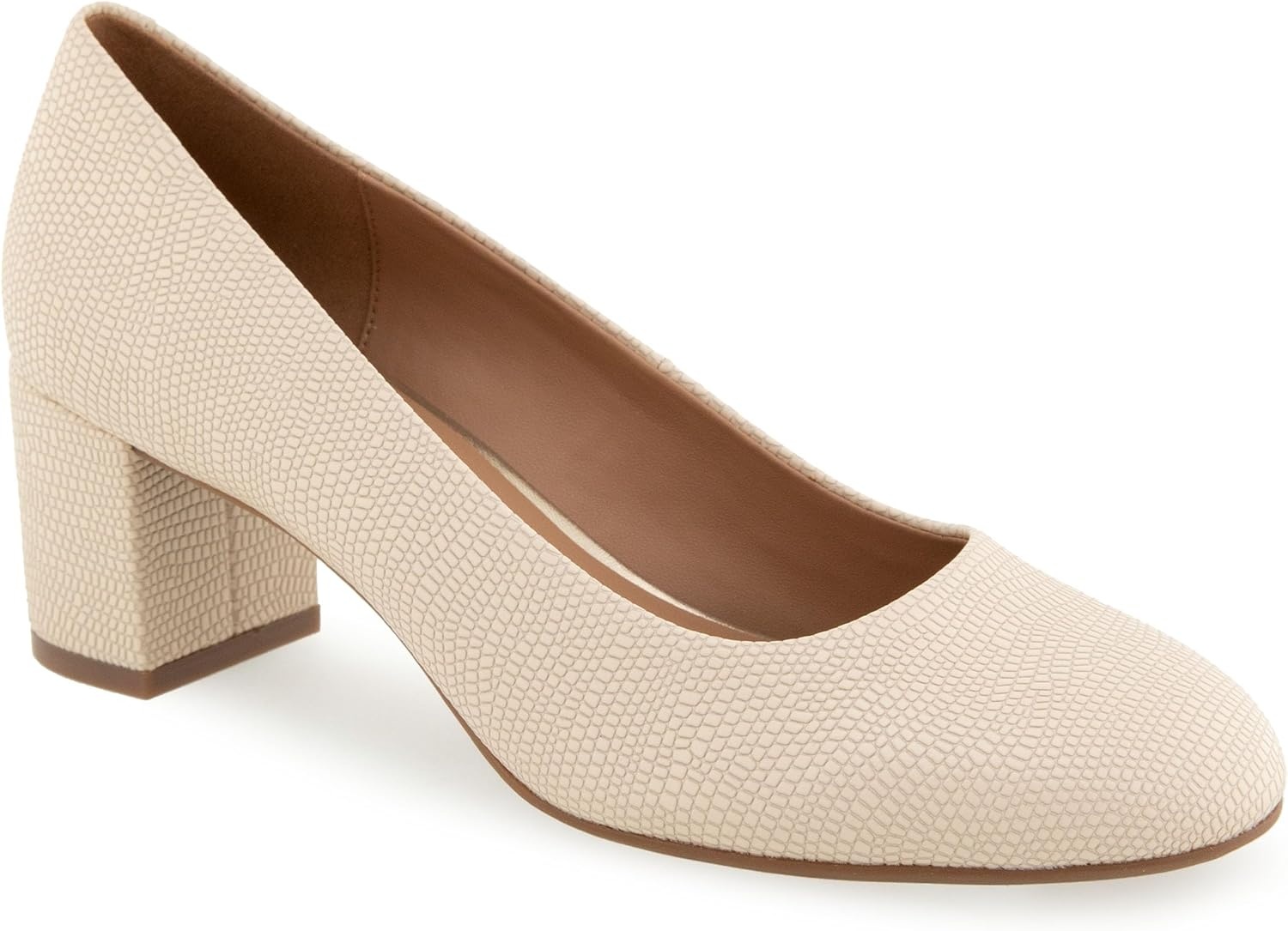 Aerosoles Ebel(Light Stone Lizard Embossed Faux Leather)