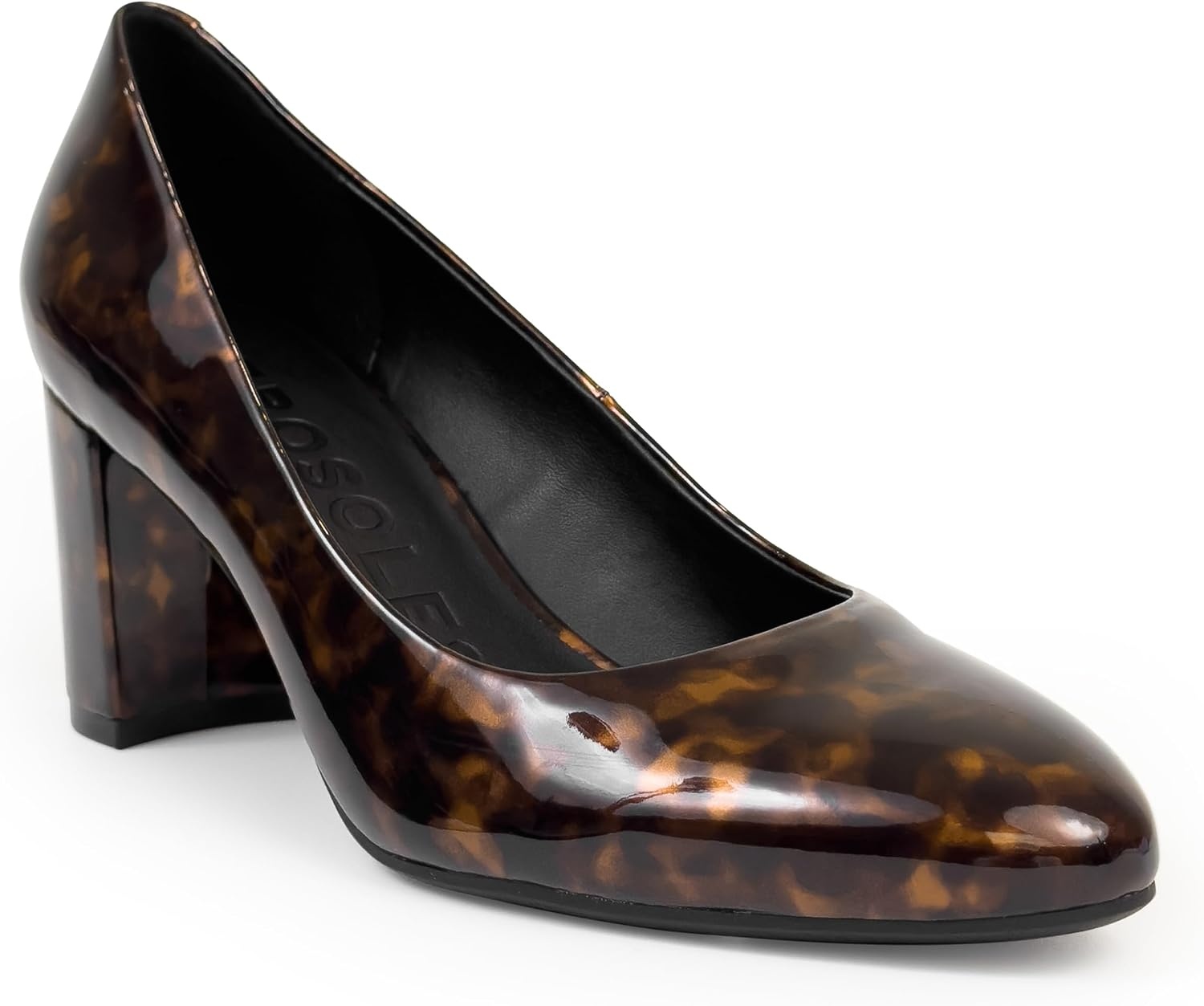 Aerosoles Women’s Betsy Pumps(Tortoise Patent Faux Leather)