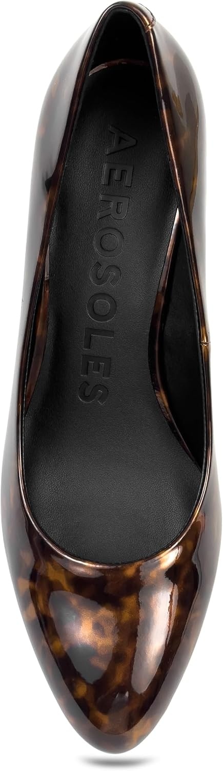 Aerosoles Women’s Betsy Pumps(Tortoise Patent Faux Leather)