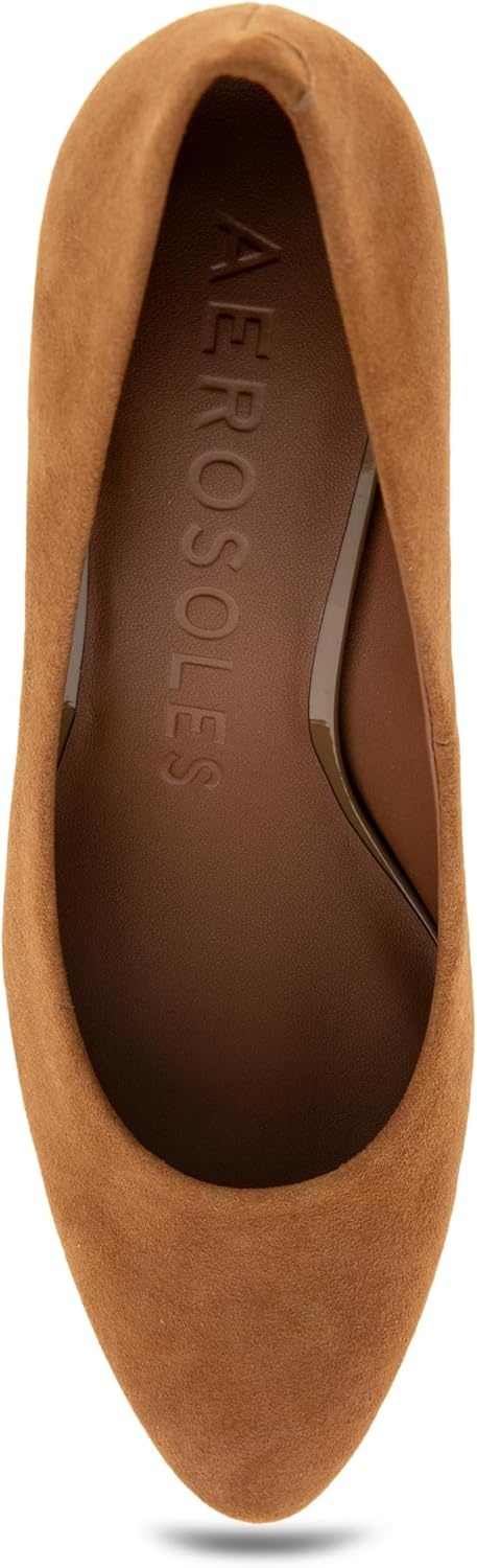 Aerosoles Women’s Betsy Pumps(Tobacco Suede)