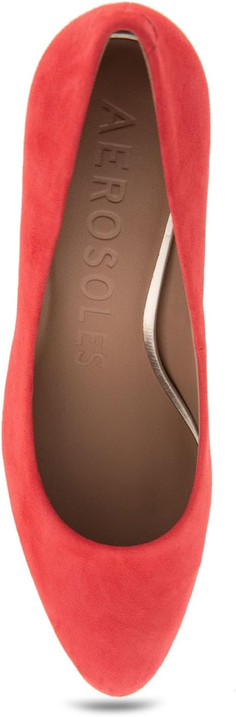 Aerosoles Women’s Betsy Pumps(Red Suede)