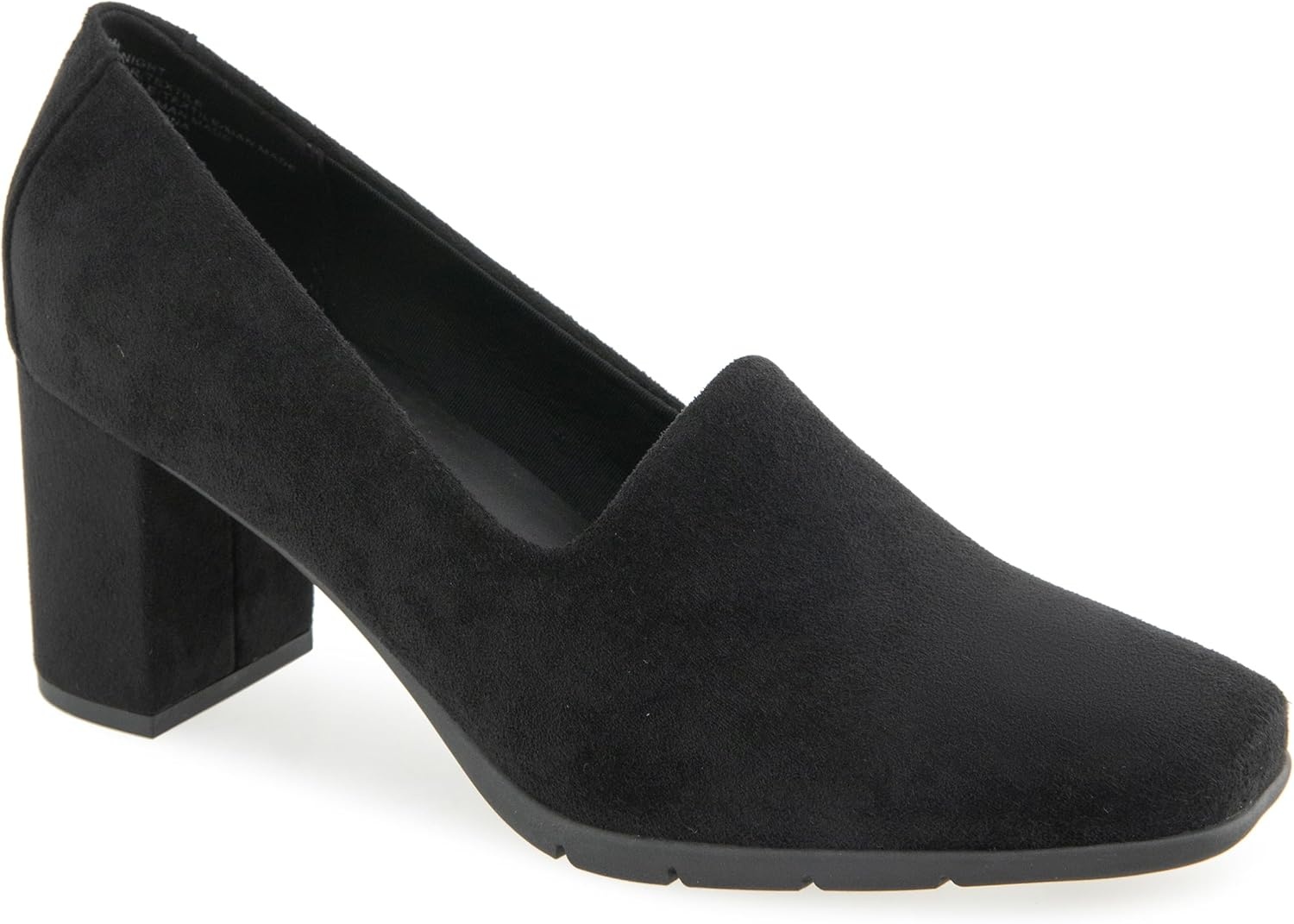 Aerosoles Women’s Midnight(Black Stretch Faux Suede)