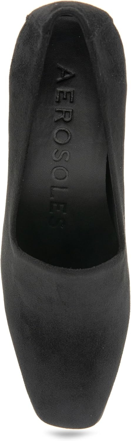 Aerosoles Women’s Midnight(Black Stretch Faux Suede)