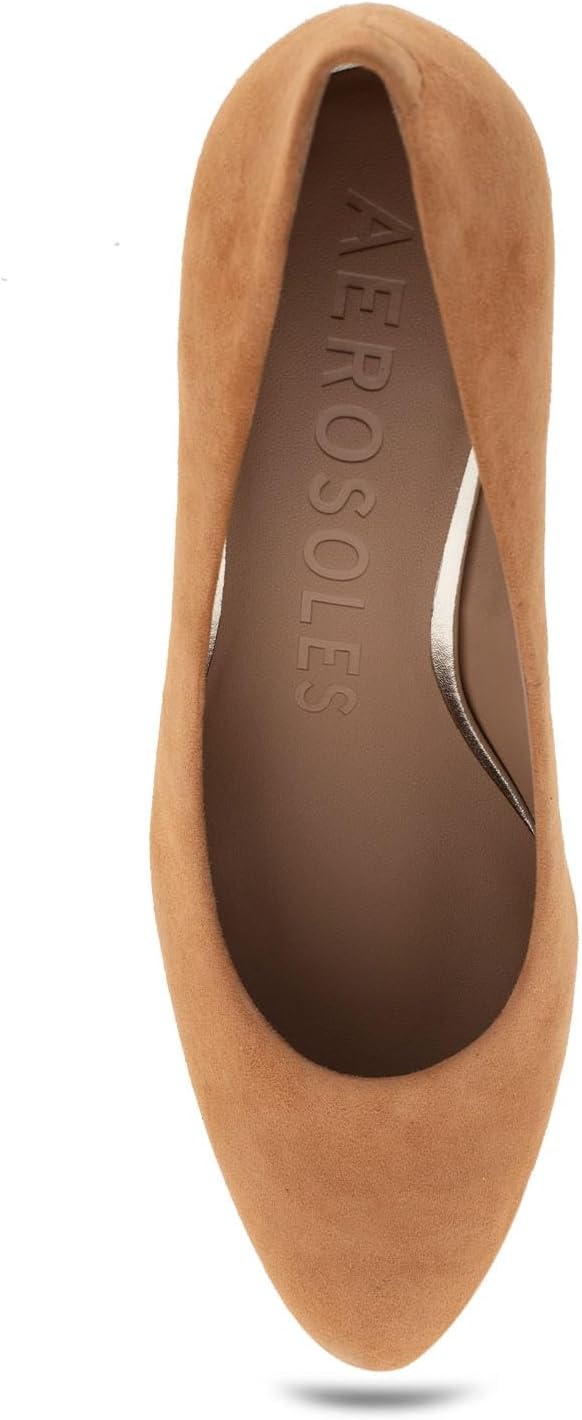 Aerosoles Women’s Betsy Pumps(Tan Suede)