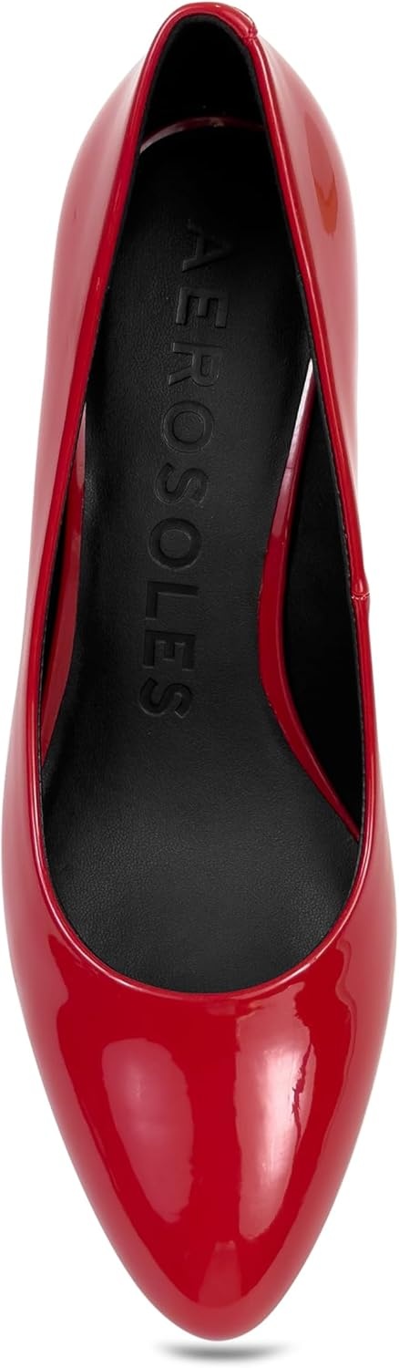 Aerosoles Women’s Betsy Pumps(Racing Red Patent)
