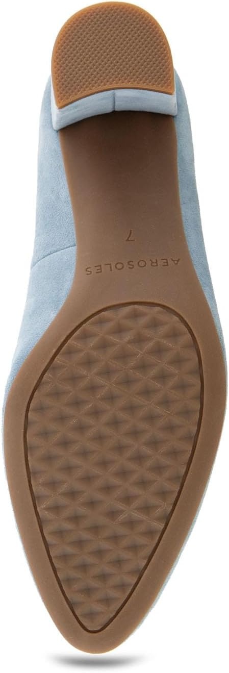 Aerosoles Women’s Betsy Pumps(Dusty Blue Suede)