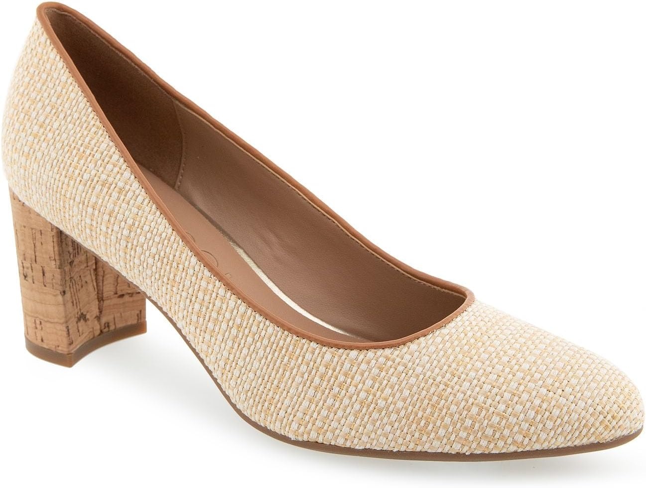 Aerosoles Women’s Betsy Pumps(Natural Raffia)