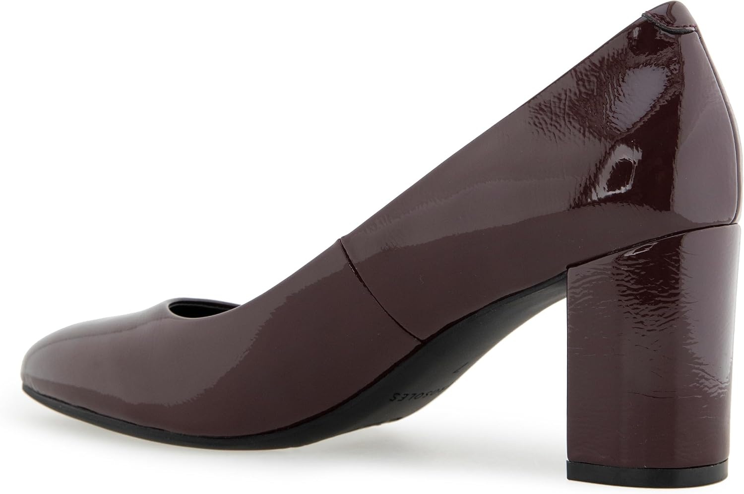 Aerosoles Women’s Betsy Pumps(Merlot Crinkle Patent Faux Leather)