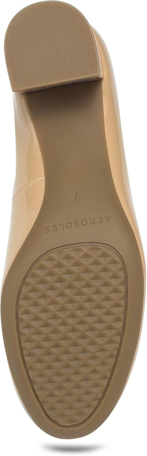 Aerosoles Ebel(Beige Bisque Patent Faux Leather)