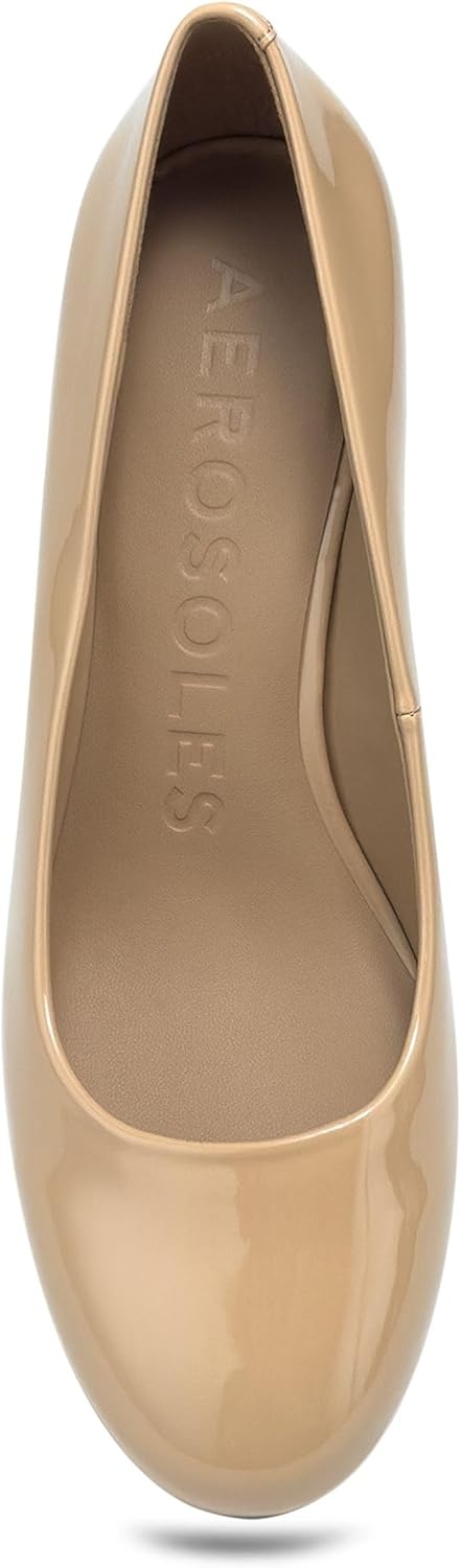 Aerosoles Ebel(Beige Bisque Patent Faux Leather)