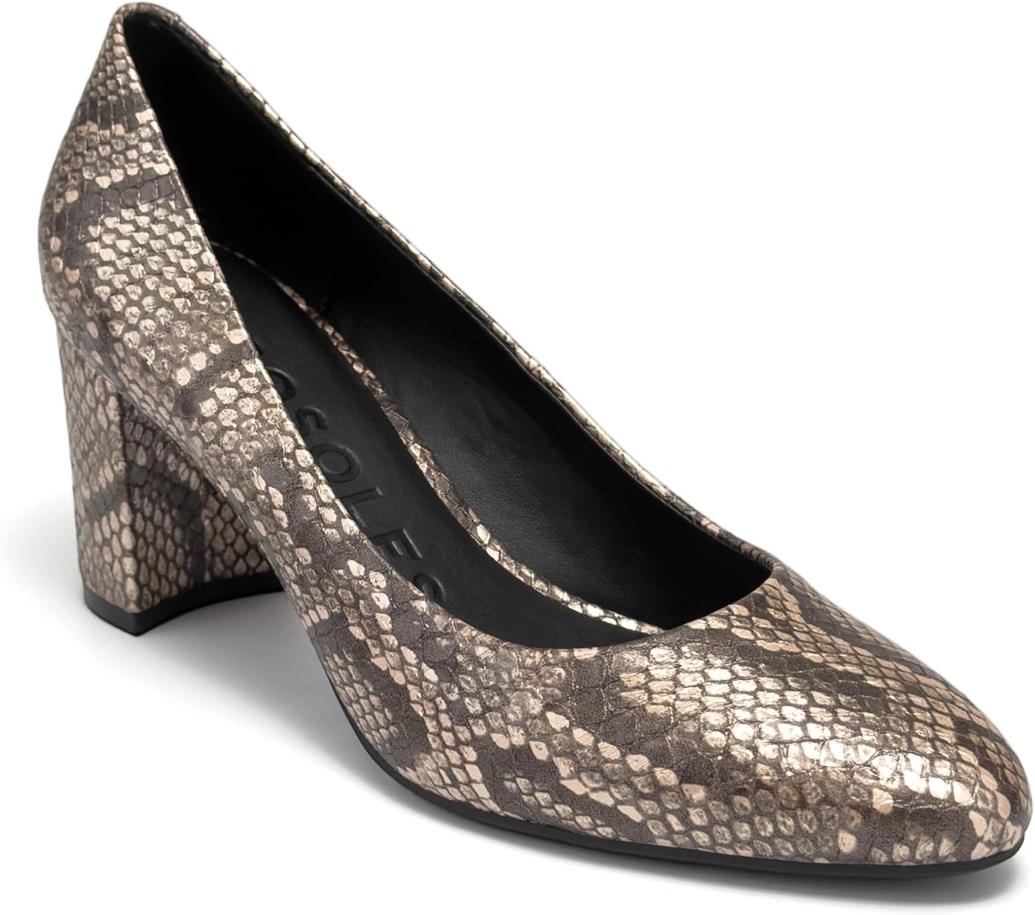 Aerosoles Women’s Betsy Pumps(Champagne Snake Print)