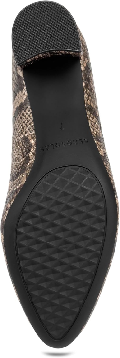Aerosoles Women’s Betsy Pumps(Champagne Snake Print)