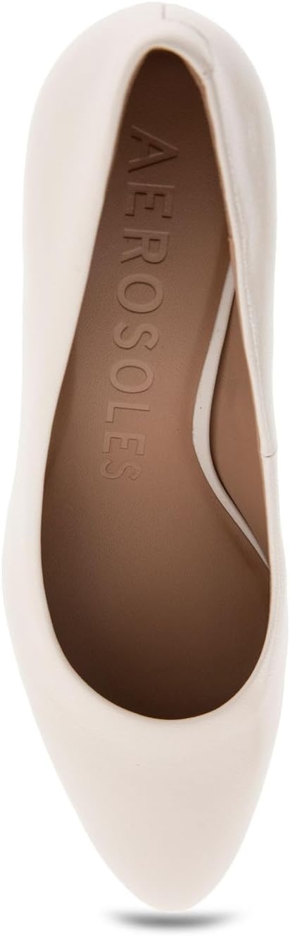 Aerosoles Women’s Betsy Pumps(Eggnog Leather)