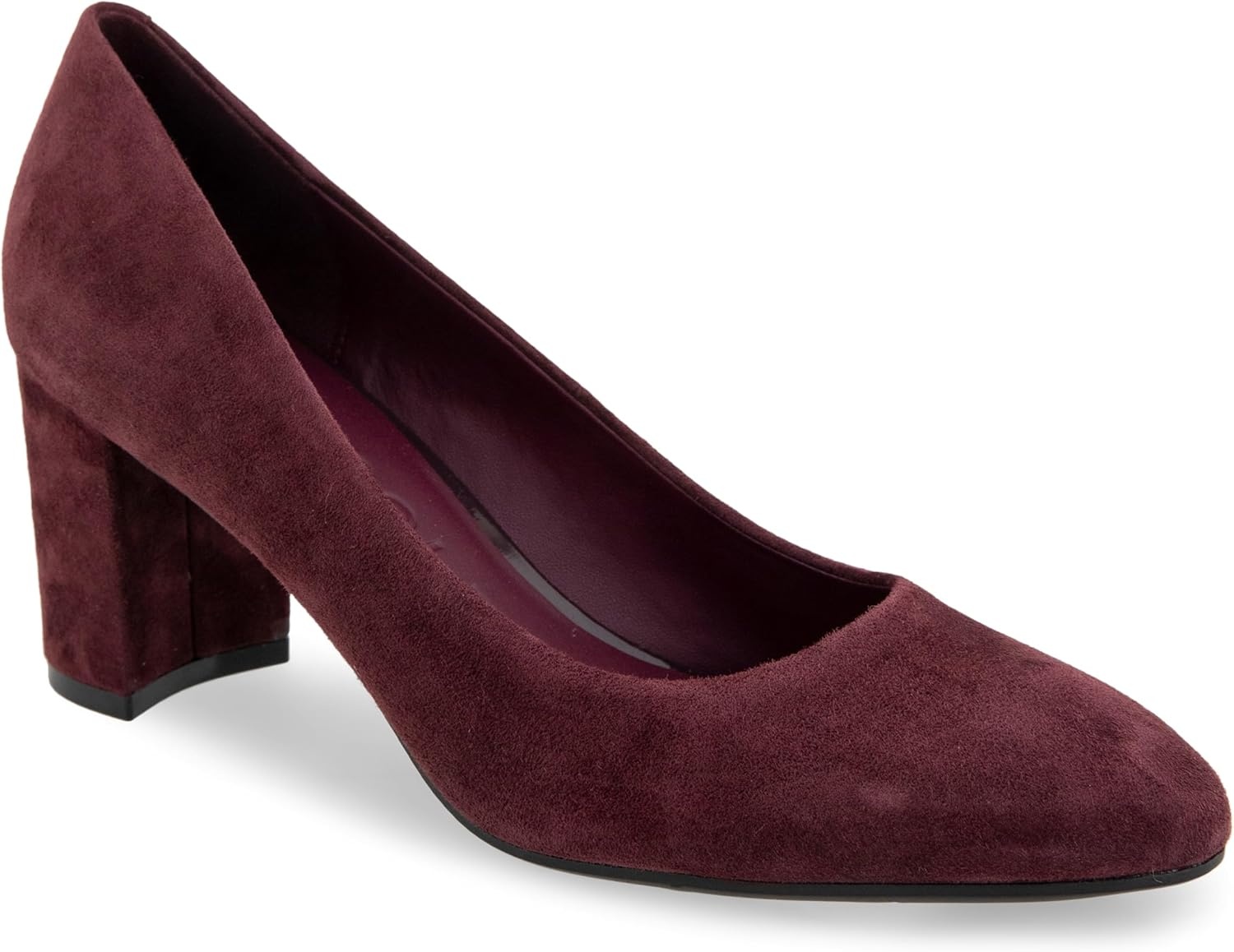 Aerosoles Women’s Betsy Pumps(Deep Aubergine Suede)