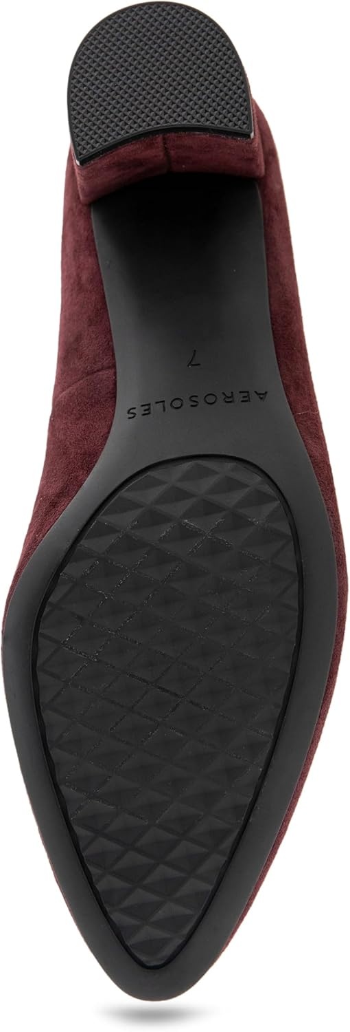 Aerosoles Women’s Betsy Pumps(Deep Aubergine Suede)