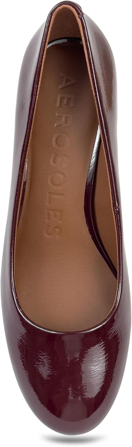 Aerosoles Ebel(Merlot Crinkle Patent Faux Leather)
