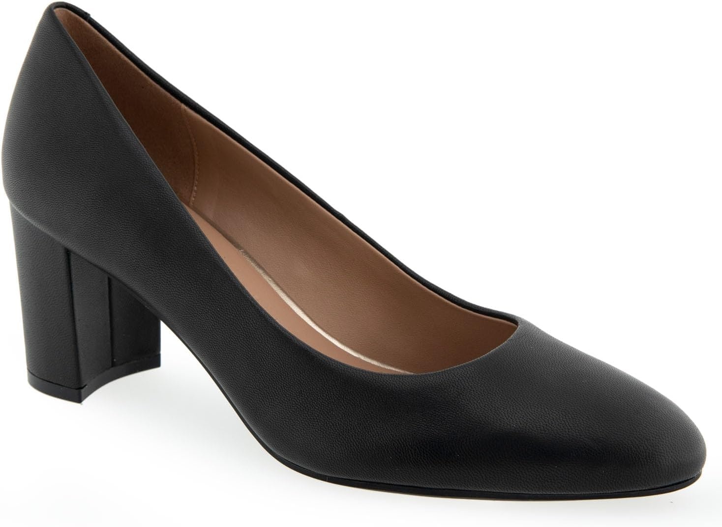 Aerosoles Women’s Betsy Pumps(Black Leather)