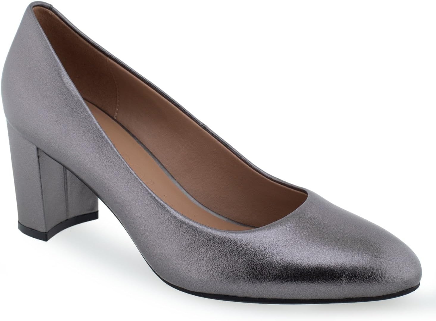 Aerosoles Women’s Betsy Pumps(Gunmetal Metallic Leather)