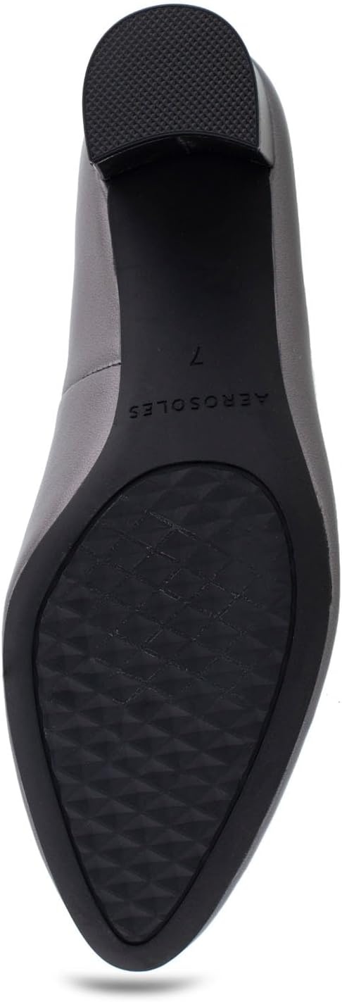 Aerosoles Women’s Betsy Pumps(Gunmetal Metallic Leather)