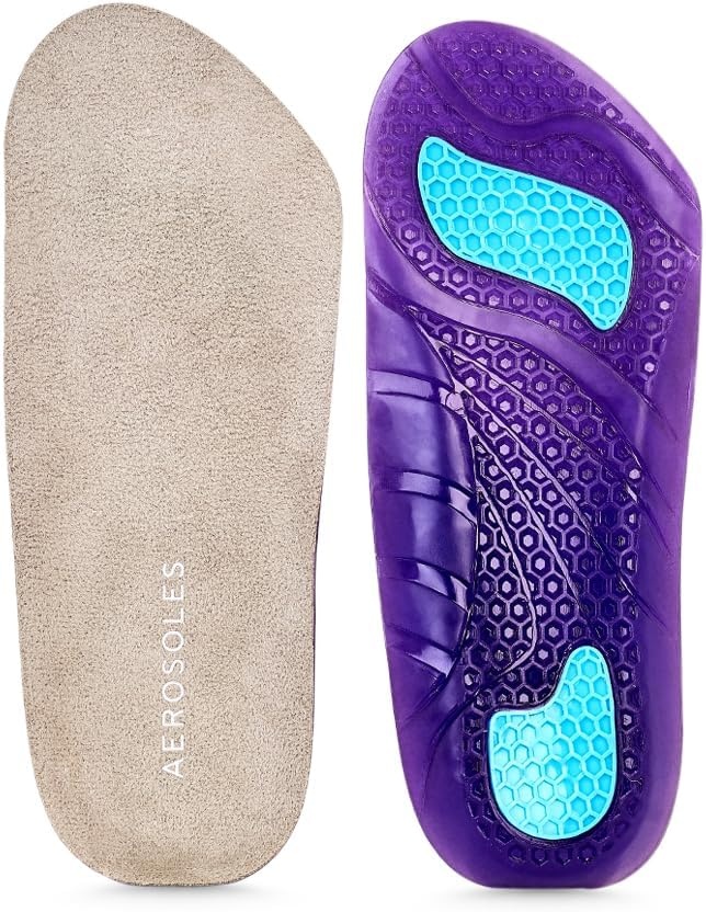 Aerosoles Plantar Fasciitis Replacement Insoles – Pain Relief & Arch Support Inserts for Women, Sizes 5-11 – Ideal for Shoes, Boots & Slippers