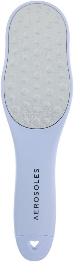 Aerosoles Double-Sided Foot File with Foot Scraper – Stainless Steel Pedicure Tool for Soft, Smooth Feet
