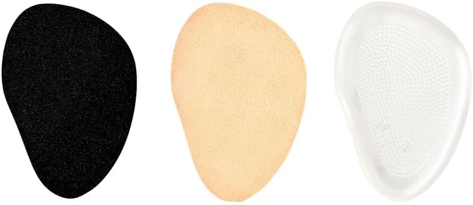 Aerosoles 3PC Ball-of-Foot Cushions – 2 Foam & 1 Gel Metatarsal Pads for Women – Silicone Foot Cushions for Heels & Shoes