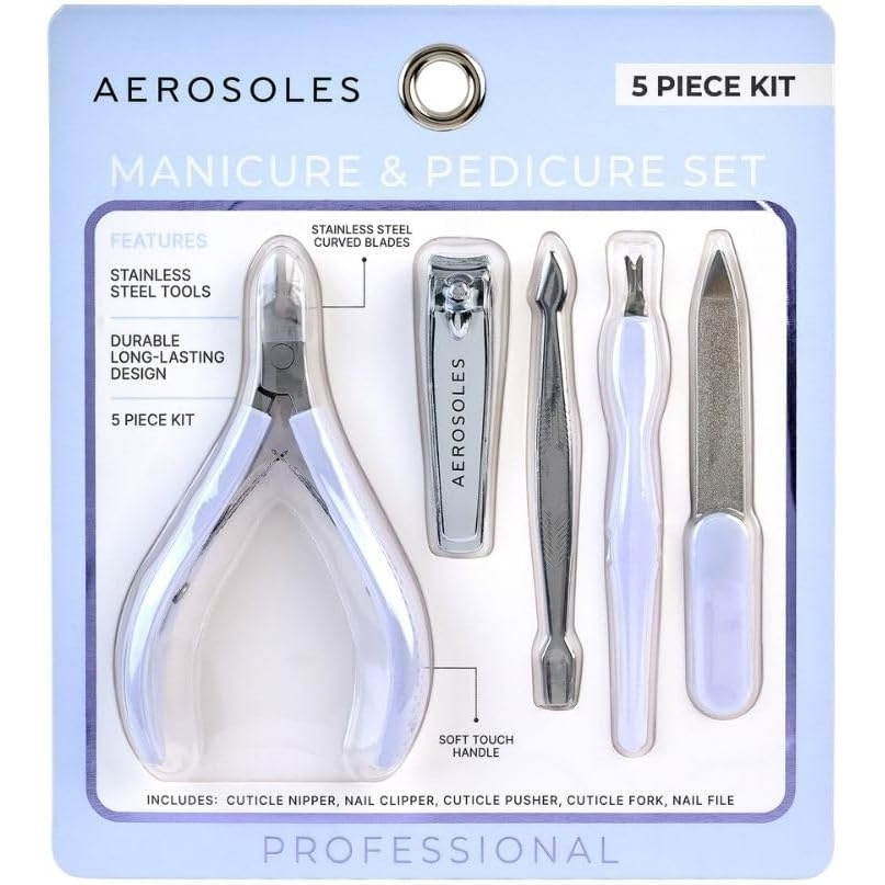 Aerosoles Ladies 5 Piece maniucure and Pedicure Set