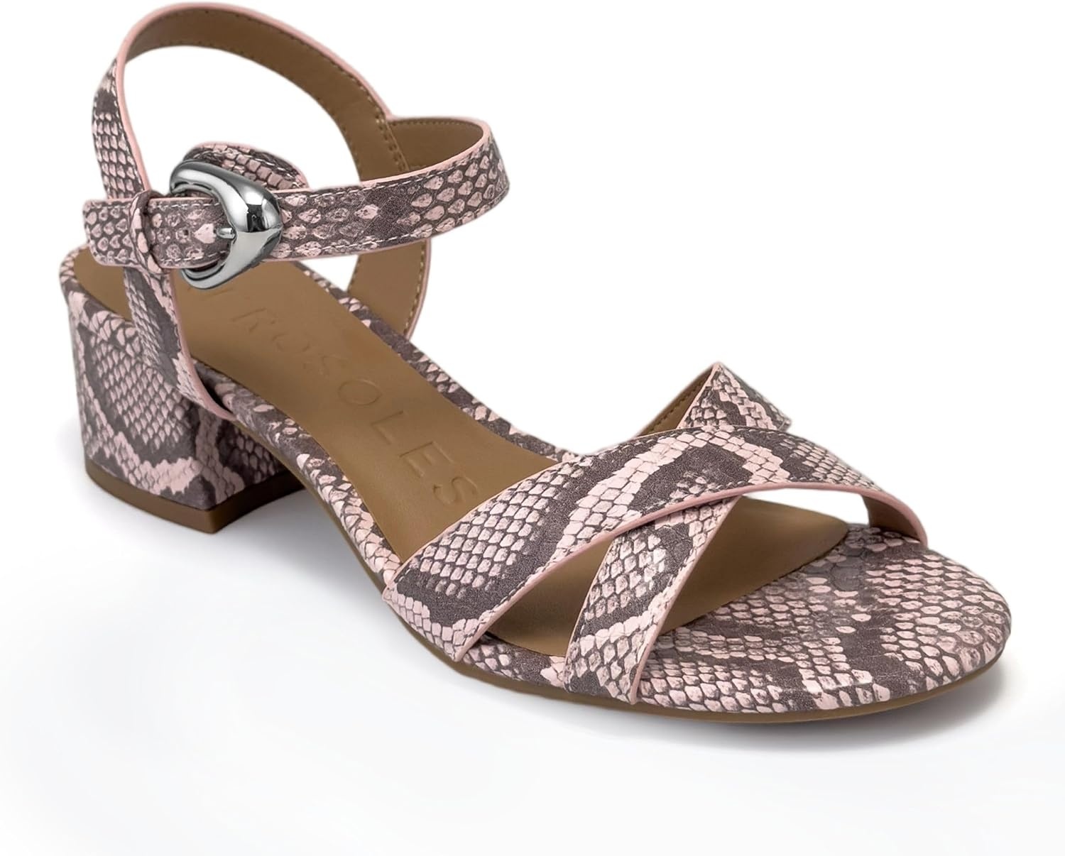 Aerosoles Women’s Cinzia(Pale Pink Faux Snake Print)