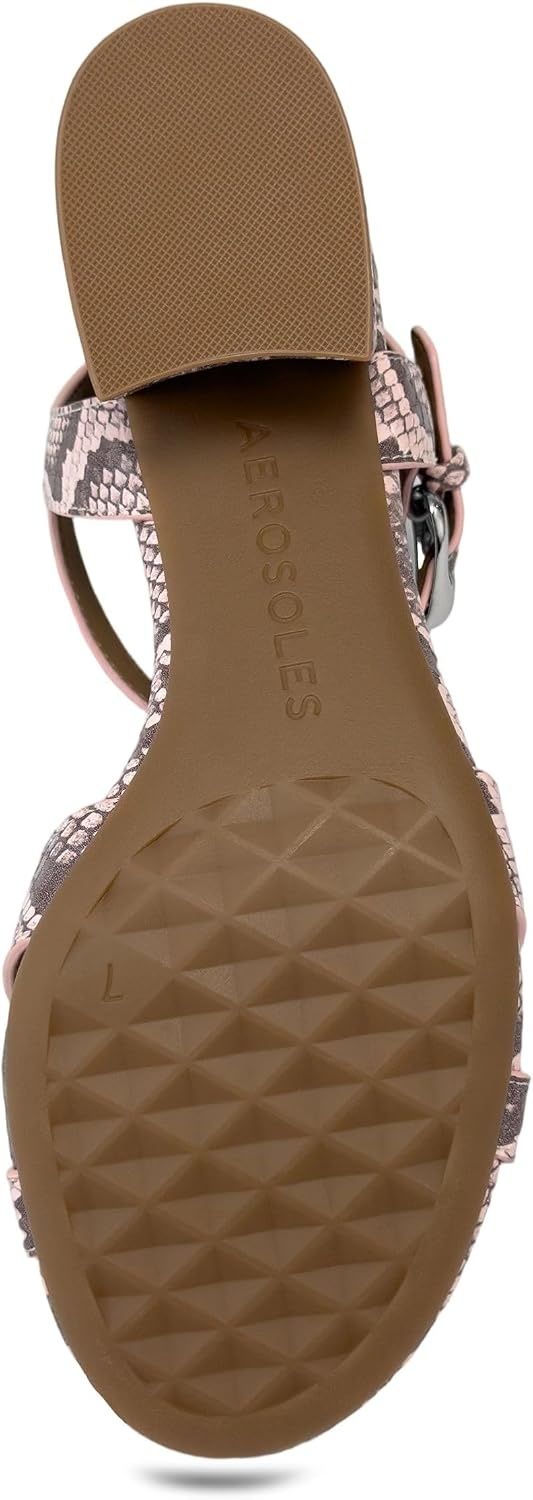 Aerosoles Women’s Cinzia(Pale Pink Faux Snake Print)