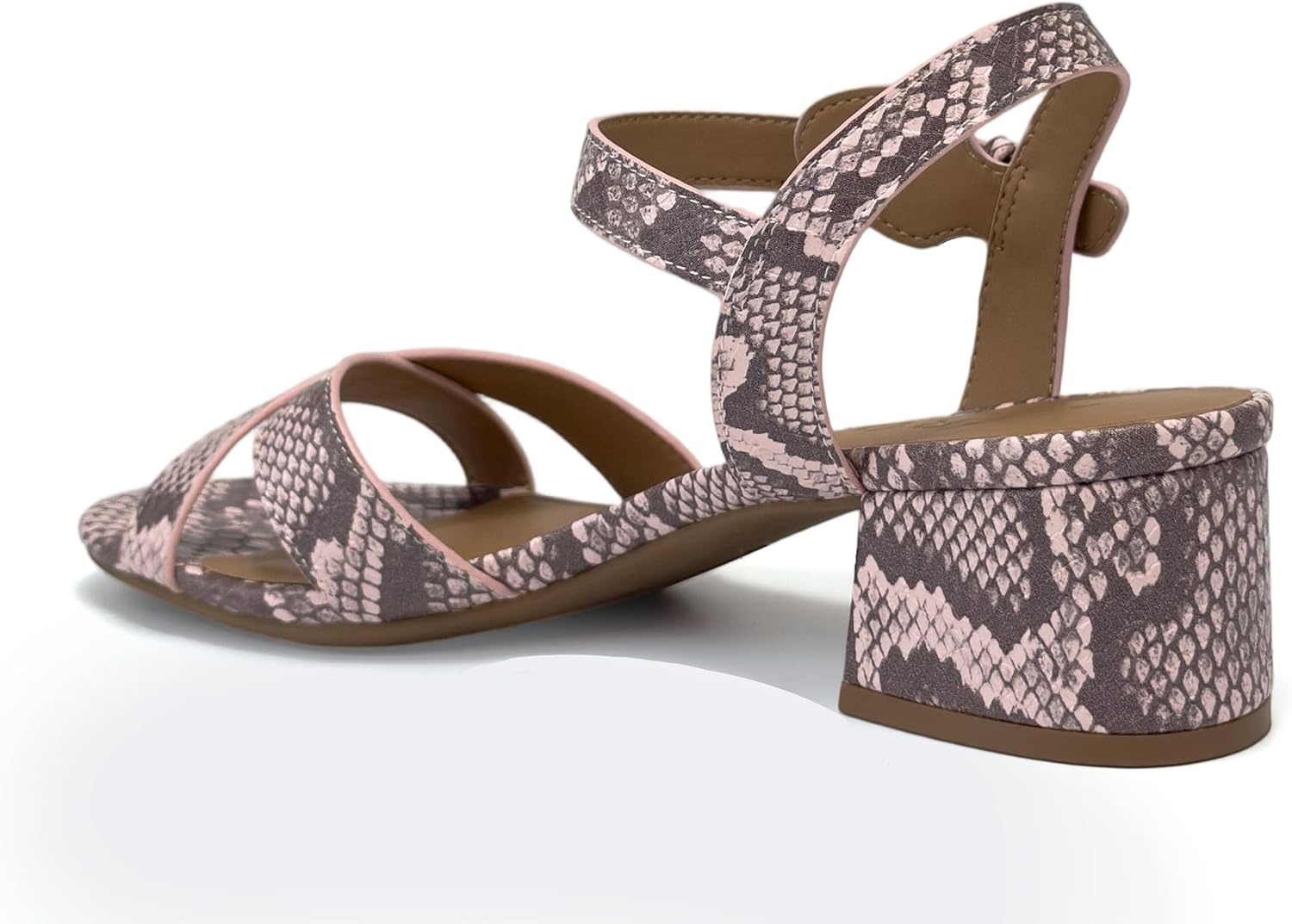 Aerosoles Women’s Cinzia(Pale Pink Faux Snake Print)