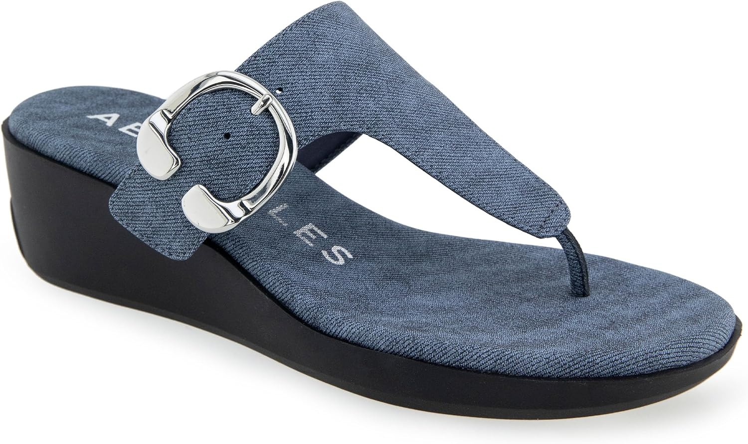 Aerosoles womens Izola(Blue Jean Denim Textured Faux Leather)