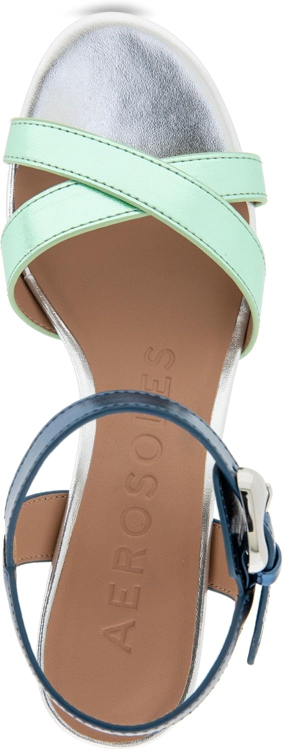 Aerosoles Women’s Cinzia(Mermaid Metallic Combination Faux Leather)