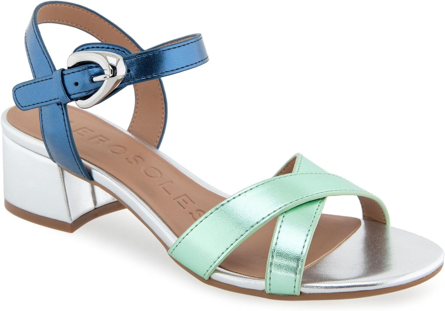 Aerosoles Women’s Cinzia(Mermaid Metallic Combination Faux Leather)