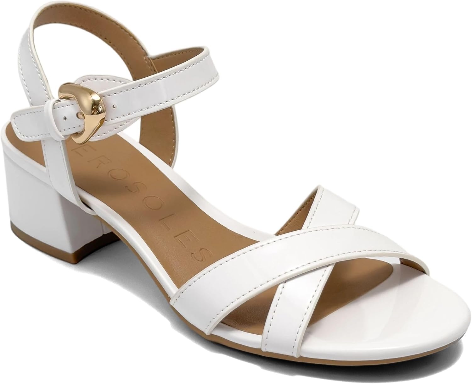 Aerosoles Women’s Cinzia(White Patent)