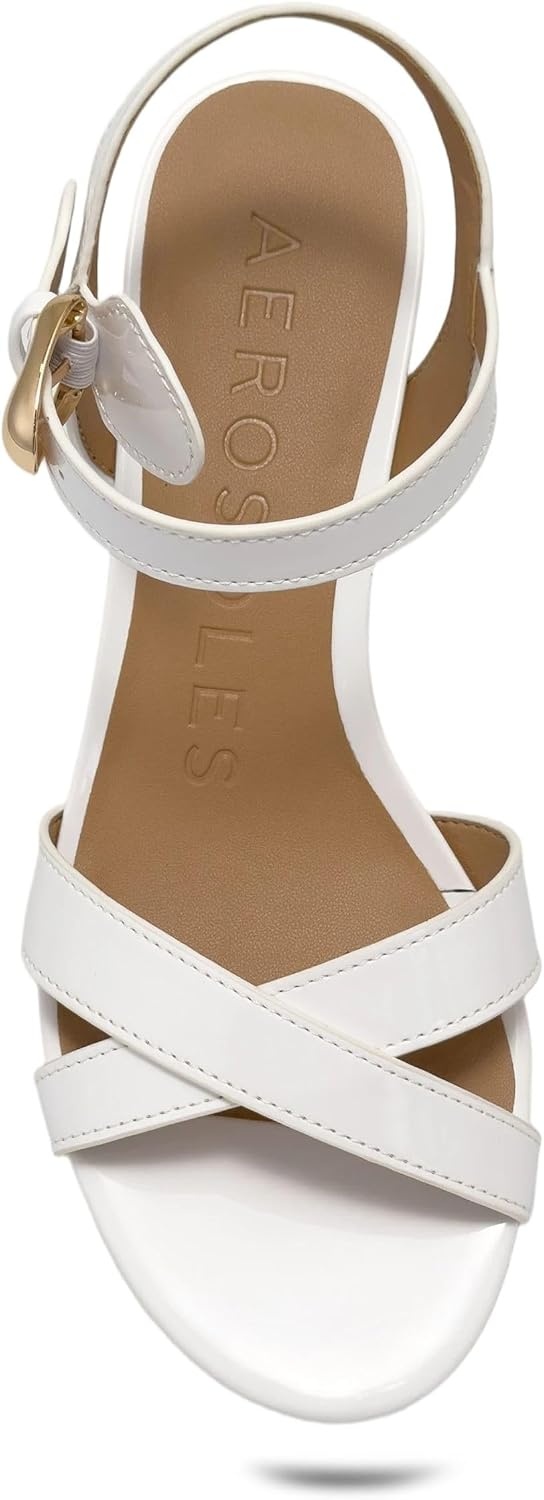 Aerosoles Women’s Cinzia(White Patent)